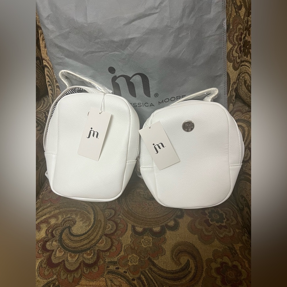 Jessica Moore mini backpack, white